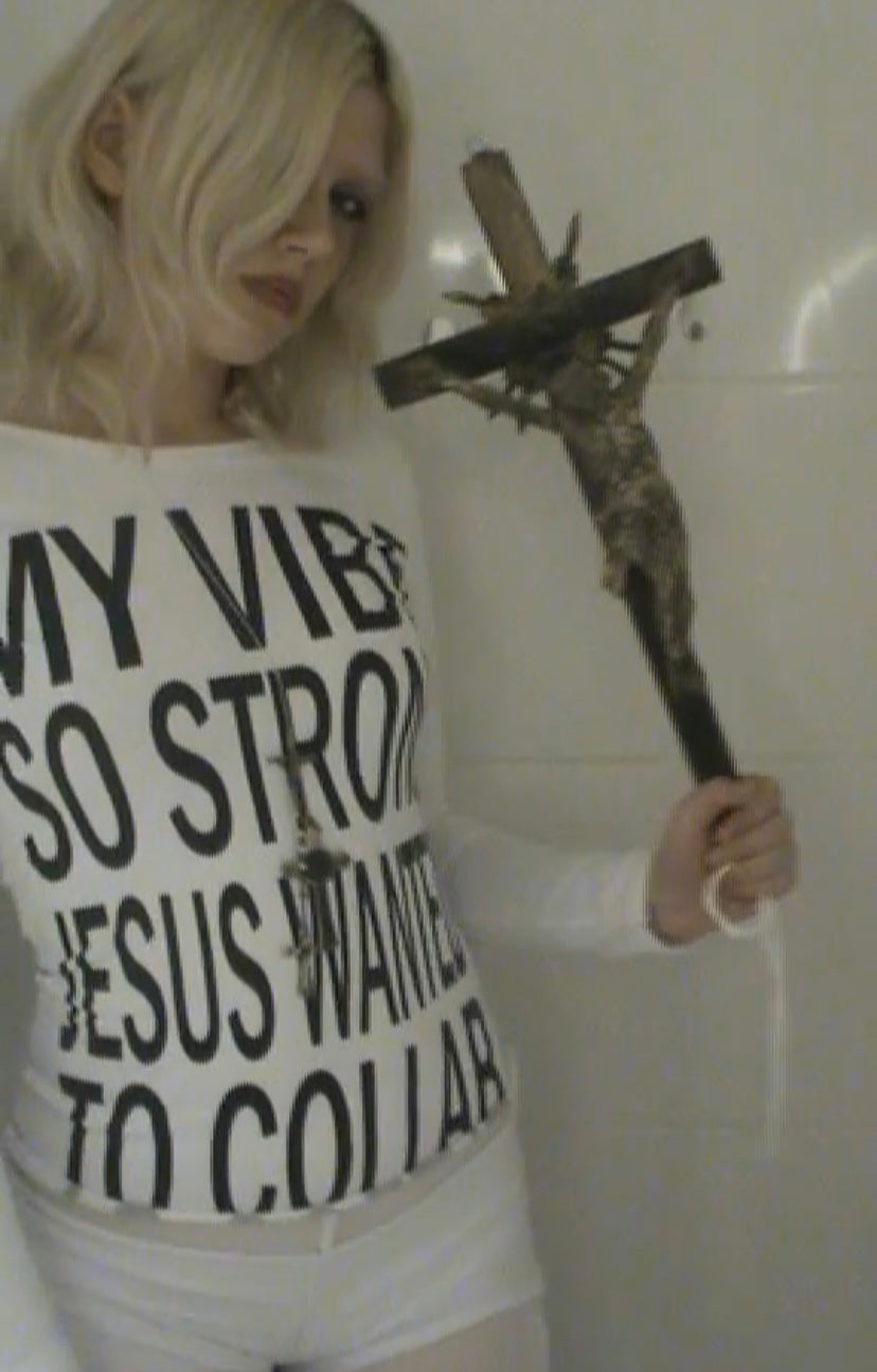 "MY VIBE SO STRONG JESUS WANTED TO COLLAB" long sleeve