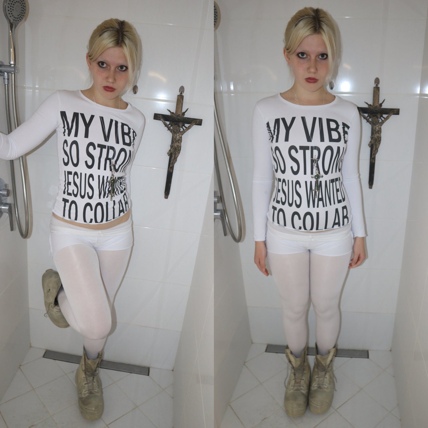"MY VIBE SO STRONG JESUS WANTED TO COLLAB" long sleeve
